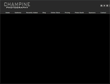 Tablet Screenshot of champinephotography.com